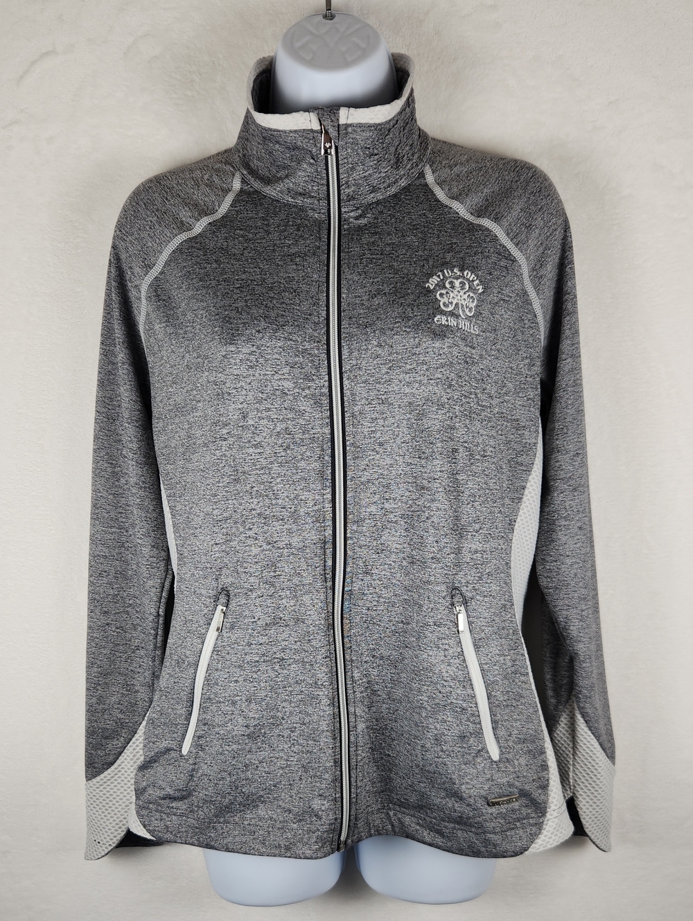 Sunice Grey Full-Zip Performance Jacket